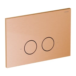 OMNIRES - STEEL-R45 splachovací tlačítko z nerezové oceli, měď broušená (ST45PS1CPB)