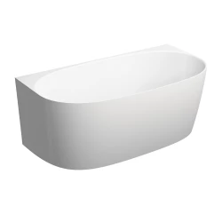 OMNIRES - VALENCIA M+ nástěnná vana, 148 x 77 cm, lesklá bílá (VALENCIA148WPBP)