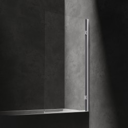 OMNIRES - WATERLOO Jednokřídlá vanová zástěna, 80 cm, chrom lesk, sklo transparent (HMP80XCRTR)