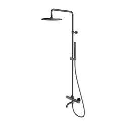 OMNIRES - Y termostatický nástěnný vanový systém, kartáčovaný grafit (Y1234GR)