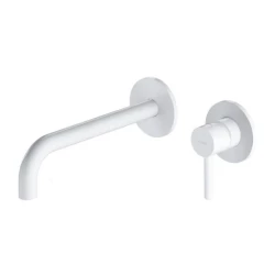 OMNIRES - Y umyvadlová baterie pro podomítkovou instalaci s dlouhým výtokem, matná bílá (Y1215HLWM)