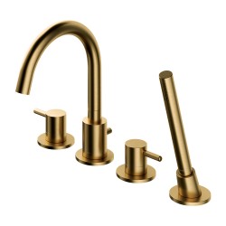 OMNIRES - Y vanová baterie 4-otvorová zlatá kartáčovaná /GLB/ (Y1232GLB)