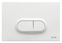 Ovládací tlačítko VitrA Loop O plast bílé lesklé 740-0500 (740-0500)
