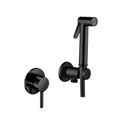 PAFFONI - Bidet Kit Bidetová baterie pod omítku, se sprškou a tělesem, matná černá (KITDUP110NO)