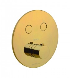 PAFFONI - Compact Box Termostatická baterie pod omítku, pro 2 spotřebiče, zlatá (CPT018HG)