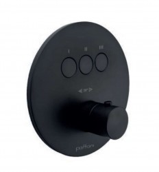 PAFFONI - Compact Box Termostatická baterie pod omítku, pro 3 spotřebiče, matná černá (CPT019NO)