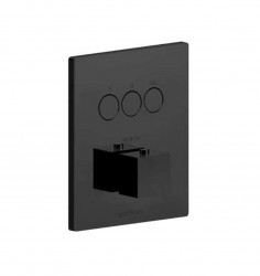 PAFFONI - Compact Box Termostatická baterie pod omítku, pro 3 spotřebiče, matná černá (CPT519NO)