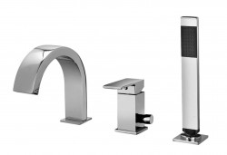 PAFFONI - Elle Baterie na okraj vany, 3-otvorová instalace, chrom (EL040CR)