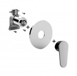 PAFFONI - Green Baterie pod omítku pro 1 spotřebič, chrom (GRBOX010CR)