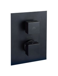PAFFONI - Level Termostatická sprchová baterie pod omítku s tělesem, 1 výstup, matná černá (LEQ513NO/M)