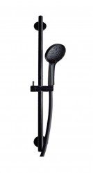 PAFFONI - Life Ginevra Set sprchové hlavice, tyče a hadice, 3 proudy, matná černá (ZSAL146NO)