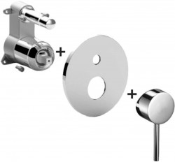 PAFFONI - Light Baterie pod omítku pro 2 spotřebiče, chrom (LIGBOX015CR)