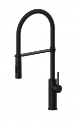 PAFFONI - Light Dřezová baterie Professional s flexibilním ramenem, matná černá (LIG179NONO)