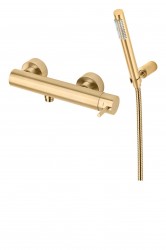 PAFFONI - Light Exclusive Edition Sprchový set s baterií, kartáčované zlato (LIG168DHGSP)