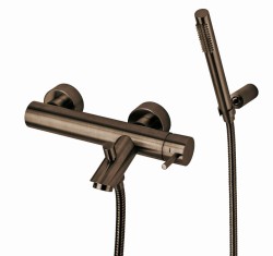 PAFFONI - Light Exclusive Edition Vanová baterie s příslušenstvím, kartáčovaný černý nikl (LIG023NKNSP)