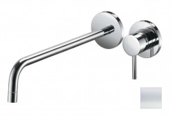 PAFFONI - Light Umyvadlová baterie pod omítku s tělesem, 2-otvorová instalace, bílá mat (LIG007BO70)