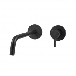 PAFFONI - Light Umyvadlová baterie pod omítku s tělesem, 2-otvorová instalace, černá mat (LIG106NO70)