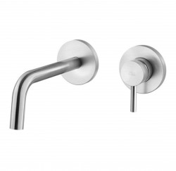 PAFFONI - Light Umyvadlová baterie pod omítku s tělesem, 2-otvorová instalace, nerez (LIG006ST70)