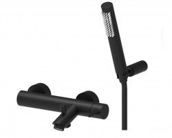 PAFFONI - Light Vanová baterie s příslušenstvím, matná černá (LIG023NO)