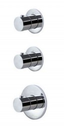 PAFFONI - Modular Box Termostatická baterie pod omítku, pro 2 spotřebiče, chrom (MDE018CR)