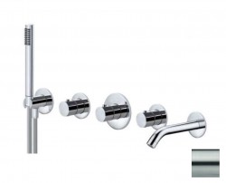 PAFFONI - Modular Box Termostatická baterie pod omítku, pro 2 spotřebiče, nerez (MDE001ST)