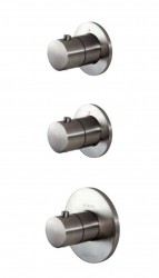 PAFFONI - Modular Box Termostatická baterie pod omítku, pro 2 spotřebiče, nerez (MDE018ST)