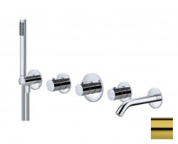 PAFFONI - Modular Box Termostatická baterie pod omítku, pro 2 spotřebiče, zlatá (MDE001HG)