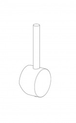 PAFFONI - Ovládací páka, matná černá (ZLEV195NO)