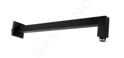 PAFFONI - Ringo West Sprchové rameno SQUARE, délka 400 mm, matná černá (ZSOF063NO)