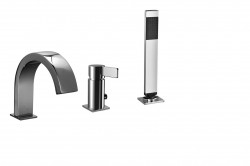 PAFFONI - Rock Baterie na okraj vany, 3-otvorová instalace, chrom (RO040CR)