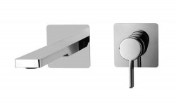 PAFFONI - Rock Umyvadlová baterie pod omítku s tělesem, 2-otvorová instalace, chrom (RO105CR70)