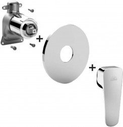 PAFFONI - Sly Baterie pod omítku pro 1 spotřebič, chrom (SYBOX010CR)