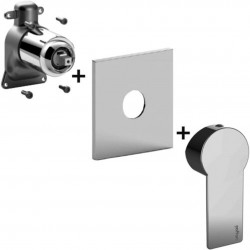 PAFFONI - Tango Baterie pod omítku pro 1 spotřebič, chrom (TABOX010CR)