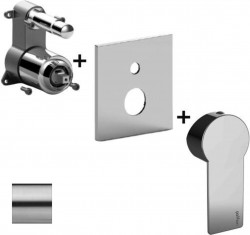 PAFFONI - Tango Baterie pod omítku pro 2 spotřebiče, nerez (TABOX015ST/M)