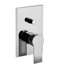 PAFFONI - Tango Sprchová baterie pod omítku s tělesem, pro 2 spotřebiče, chrom (TA015CR)