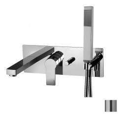 PAFFONI - Tango Vanová baterie pod omítku s příslušenstvím a tělesem, nerez (TA001ST)