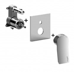 PAFFONI - Tilt Baterie pod omítku pro 2 spotřebiče, chrom (TIBOX015CR)