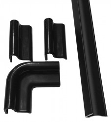 POLYSAN - ALTIS BLACK přetoková lišta 1000  s koncovkami (NDALB05)