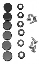 POLYSAN - ALTIS BLACK sada krytek šroubů (NDALB06)