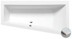 POLYSAN - ANDRA R SLIM asymetrická vana 170x90x45cm, bílá (81511S)