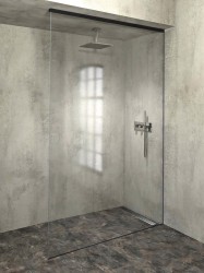 POLYSAN - ARCHITEX sada pro neviditelné uchycení skla, podlaha-stěna-strop, 1610x2600, černá mat (AL2616B)