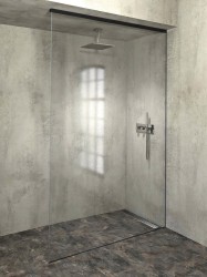 POLYSAN - ARCHITEX sada pro neviditelné uchycení skla, podlaha-stěna-strop, 1615x2600, černá mat (AX2516B)