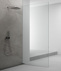 POLYSAN - ARCHITEX sada pro uchycení skla podlaha-stěna se spádovou lištou, 1615x2105, pravá, leštěný hliník (AX2116R)