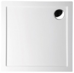 POLYSAN - AURA sprchová vanička z litého mramoru, čtverec 100x100cm, bílá (60511)