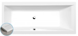 POLYSAN - CLEO SLIM obdélníková vana 170x75x48cm, bílá (94611S)