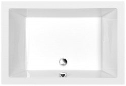 POLYSAN - DEEP hluboká sprchová vanička s konstrukcí, obdélník 110x75x26cm, bílá (72884)
