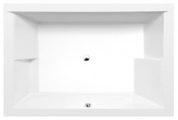 POLYSAN - DUPLA obdélníková vana s konstrukcí 180x120x54cm, bílá (13711)