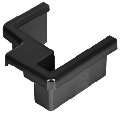 POLYSAN - EASY BLACK krytka spojovacího profilu, levá (ND708LB)