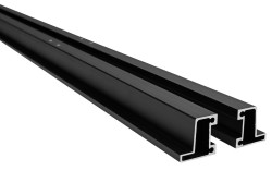 POLYSAN - EASY BLACK set vodorovných nastavovacích profilů pivotových dveří 1900 (ND549B)