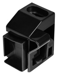 POLYSAN - EASY BLACK vložka pro uchycení nastavovacího profilu, levá (ND716LB)